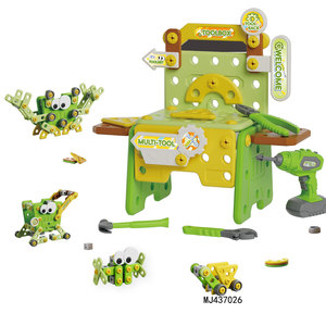 Kit d'outils d'assemblage DIY pour perceuse électrique, <span class=keywords><strong>jouet</strong></span> d'établi, ensemble de vis et outils pour la maison, jouets éducatifs avec perceuse électrique - Product Image 6