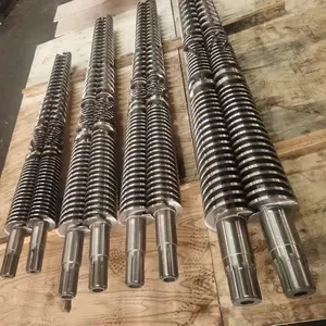 Hochwertige direkte konische doppelschnecke und zylinder aus fabrik für pvc-rohr/wpc/profil