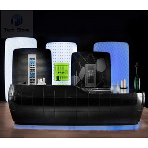 Mostrador de Recepción Moderno de Imitación Piedra para Hotel, Hospital o Centro Comercial con Diseño Recto - Product Image 5