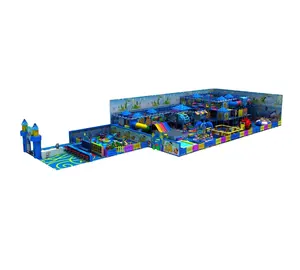 Kids Playground Equipment Indoor Customized Ocean Theme Professional Trampoline Park Kids Plastic Big Indoor Playground Equipment