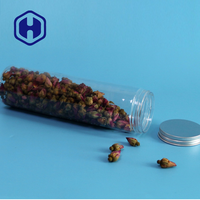 Couvercle en aluminium pour bocal en plastique PET de qualité supérieure de 420ml pour barres d'emballage longues Biscuits Collations au sucre Bonbons pour biscuits Chocolats Bébé