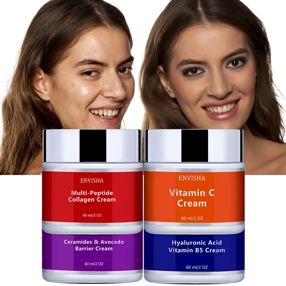 Natuurlijke Koreaanse Organische Vitamine C Verhelderende Huidverzorgingscrème Set Whitening Vochtinbrengende Crème Puistjes Donkere Vlek Verwijderaar Gezichtscrème