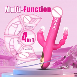 Vibrateur 4 en 1 <span class=keywords><strong>pour</strong></span> femme, stimulateur du point G, stimulateur du clitoris, vibromasseur en silicone, vibromasseur lapin, jouets sexuels - Product Image 2