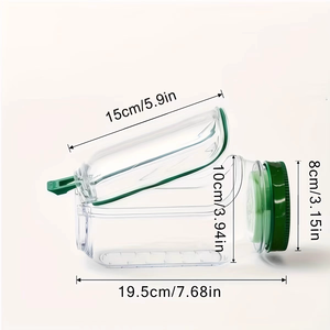 Conteneur alimentaire portable en plastique pour pique-nique, utilisation en extérieur, OEM/ODM, pour salade, avec compartiment pour vinaigrette, pot de conservation pour le déjeuner - Product Image 4
