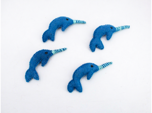 Adorno de Delfín Miniatura Cosido en Fieltro de Lana, Juguete Educativo con Temática Oceánica para Niños, Juego de Imitación de Criaturas Marinas - Product Image 2