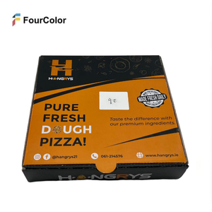 Scatola per Pizza Personalizzata di Diverse Forme, Stampata, Laminata Opaca, Ecologica, Riciclabile, in Cartone Ondulato per <span class=keywords><strong>Asporto</strong></span> - Product Image 3