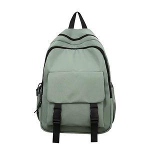 Simple Unisex Multifunctional Casual <b>Backpack</b> <b>Large</b> Capacity <b>School</b> Bag With Zipper Closure Pure Colour Student Rucksack - Product Image 4