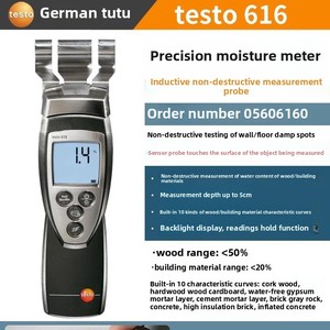 Detector de Humedad para Madera bibo Testo 606-1 606-2, Medidor de Humedad para Materiales de Construcción, Garantía de 1 Año - Product Image 3