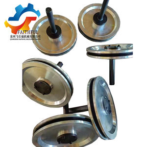 고품질 D300mm 고무 풀리 휠 전기 와이어 톱 기계용 플라이휠 OEM 맞춤형 FAITHFUL 브랜드 다이아몬드 와이어 - Product Image 2