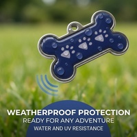 Etiqueta de Identificación Inteligente NFC Personalizada Premium para Mascotas, Perros y Gatos, Código QR RFID Antipérdida, Collar de Seguimiento, Metal, Silicona, Epoxi