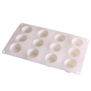 Cylindrical Mousse Silicone Mold 29x17.2x3.2cm 12 Cavities For Cake Baking DIY Chocolate Mold - Product Image 2