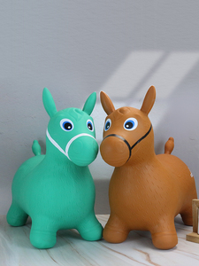 Nouveau design, personnalisable en usine, ensemble de jouets gonflables préférés des enfants : cheval <span class=keywords><strong>sauteur</strong></span> et ferme animale, avec pompe - Product Image 3