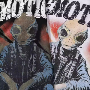 T-Shirt di Alta Qualità 100% Cotone, <span class=keywords><strong>Abbigliamento</strong></span> Streetwear Y2K con Grafiche <span class=keywords><strong>Oversize</strong></span>, Magliette 'Mixed Emotion' per <span class=keywords><strong>Uomo</strong></span> - Product Image 2