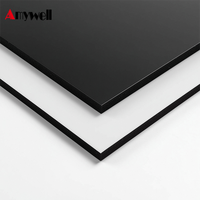 Amywell EN438 Anti-Acid Black Core Compact Formica Chemical Laminate Producto laminado de alta presión (HPL)
