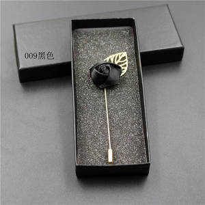 أزياء الرجال الجديد الرجعية الذهبي ليف روز زهرة بروش دبابيس طوق دعوى عصا Breastpin دبوس الرجال دعوى تلبيس - Product Image 5