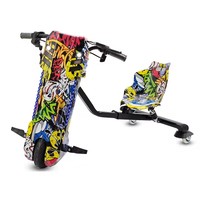 Skuter Listrik Tiga Roda Pintar dengan Baterai Lithium, Trike Drifting, Skateboard untuk Beban Maksimal 80kg