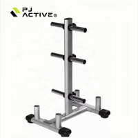 PINJIAN Étagère à assiettes pliable moderne en métal avec roulettes pour salle de sport à domicile