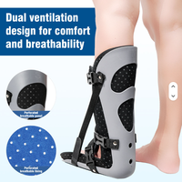 Attelle de nuit orthopédique en polyester et coton pour cheville et pied, avec boucle réglable, pour fracture et entorse, unisexe