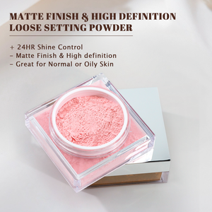 Polvo Suelto Personalizado para Control de Grasa Facial, Vegano, Resistente al Agua, con SPF, Cosméticos de Marca Privada, Polvo Fijador de Maquillaje Rosa - Product Image 4