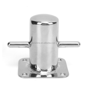Bitts e Bitte da Ormeggio <span class=keywords><strong>in</strong></span> Acciaio Inox 316SS, a Croce Singola, a Doppio Barilotto, con Base Quadrata e Ovale, per Yacht, Barche a Vela e Ormeggio Commerciale - Product Image 5