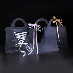 आईएनएस लोकप्रिय स्पष्ट फूल लदना बैग फूलवाला उपहार की दुकान के लिए पैकेजिंग बैग जन्मदिन क्रिसमस वेलेंटाइन शादी