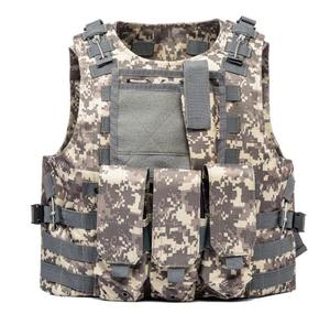 Gilet tactique de chasse pour hommes, camouflage noir, TV46 A62, pour activités de plein air et jeux CS. - Product Image 4