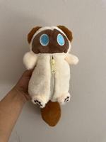 Estuche de Lápices de Felpa con Diseño de Gato Kawaii, Bolsa de Papelería de Peluche Suave, Bolsa de Maquillaje de Gran Capacidad para Estudiantes Escolares, Niñas, Regalo