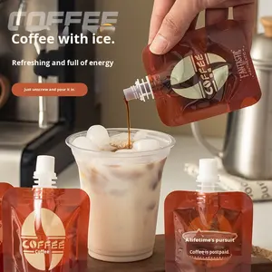 Wegwerp voedselveilige koffie-liquide sachets, verpakkingen voor koude dranken, tuitzakken, perensiroop, honing, squeeze-jelly, modderzakken - Product Image 2