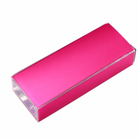 Boîte de présentation en plastique rose en PVC transparente pour appareils, avec impression de logo personnalisée, idéale pour les expositions en magasin