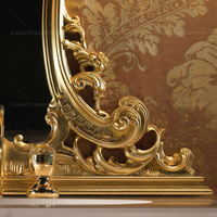 Meubles de salle de bain à double vasque de style français avec miroir Design élégant pour vos armoires de salle de bain