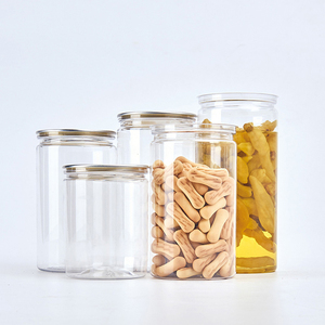 Plastic Jar Cookie Jars Plasticplastic Plastic Cookie Jar 680ML High Capacity PET Plastic Jar Dustproof Food Storage Jar With Easy Open Lids For Cookie Jars
