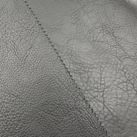 Cuir PU souple extensible effet daim naturel avec support tricoté 420GSM, tissu anti-abrasion et anti-moisissure pour vêtements