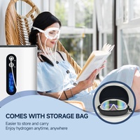 Dispositivo de máquina de inhalación de hidrógeno Molecular 2 en 1, máscara de ojo de hidrógeno, cánula de oreja, escritorio para el hogar, uso al aire libre, coche, RV