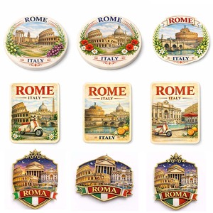Magneti per Frigorifero in Resina 3D Personalizzati con Design Turistici di Roma per il 2026 - Product Image 4