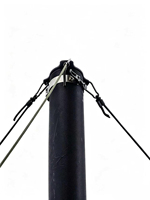 Mât de communication télescopique portable en fibre de verre de 12 m, capacité de charge de 15 kg, pour l'observation météorologique, les champs pétroliers et gazières