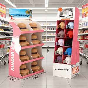 Rak Display Topi dari Kardus Berbentuk Tong Baseball untuk Promosi Kustom, Populer, dan Berdiri di Dinding - Product Image 5