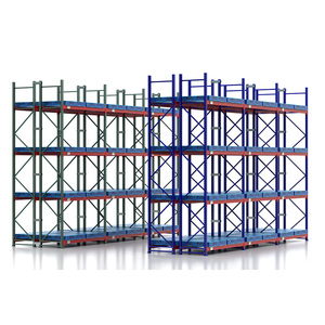 Heavy Duty Industrial Warehouse Storage Rack Teardrop Pallet <b>Racking</b> <b>System</b> with Diamond Holes for Cargo Storage - Product Image 5