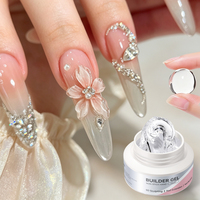 BORN PRETTY 30g Gel Sculpture 5D untuk Seni Kuku, Gel Pencetak Bunga 3D, Gel Pembentuk Kuku Tidak Lengket, Gel Ekstensi Kuku Padat, Gel Pembangun Kuku