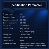 Lecteur de codes OBD2 V600 universel, outil de diagnostic pour voyant moteur, avec fonctions OBDII complètes pour véhicules