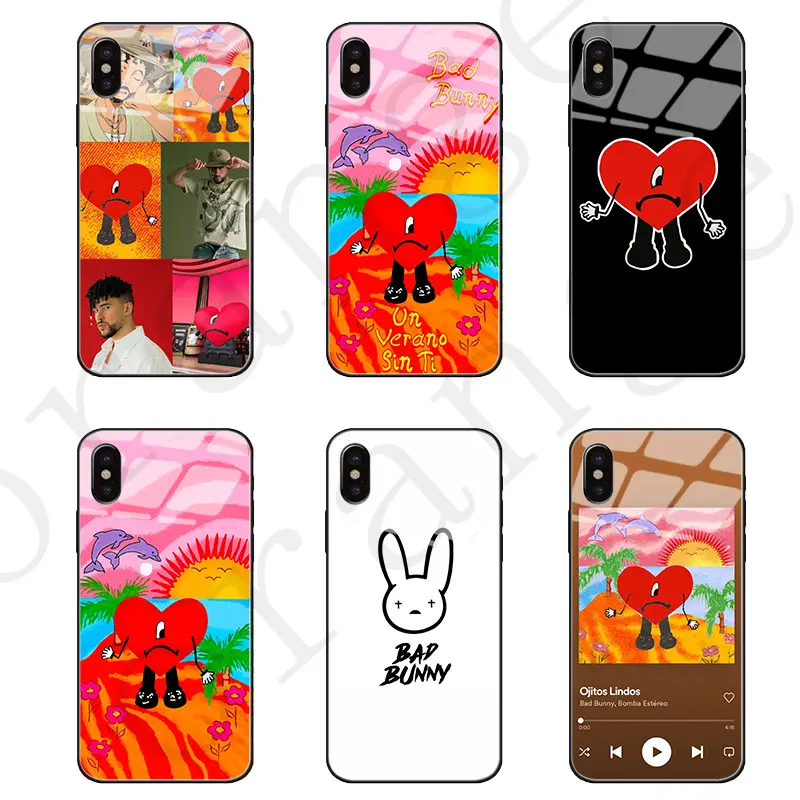Custom Design Cell Cover Cute Bad Bunny Phone Case For iPhone 14 13 12 11 Pro Max Phone Case