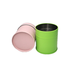 Lata de Matcha Personalizada D60XH70mm, Lata Metálica Hermética con Tapa Interior para Almacenamiento de Té Matcha de 30g 40g 50g, Color Rosa Dorado, OEM - Product Image 5