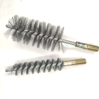 Brosses de nettoyage industrielles en acier inoxydable pour chaudières et cheminées, personnalisables OEM