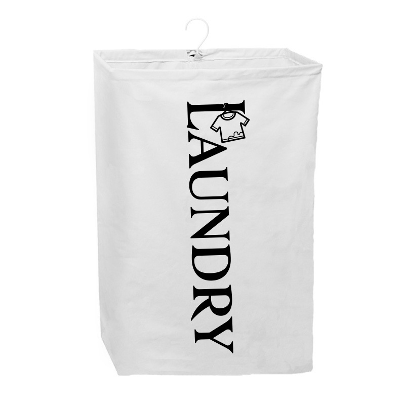 White silkscreen Laundry