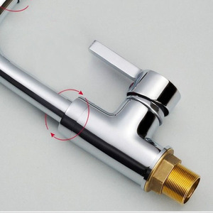 Grifo de Cocina Monomando Giratorio 360 Grados, Montaje en Encimera, Válvula Cerámica, 1.0-1.9 Galones/Minuto, Cuerpo de Cobre - Product Image 2