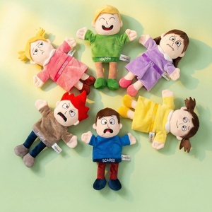 Marioneta <span class=keywords><strong>de</strong></span> mano <span class=keywords><strong>de</strong></span> dibujos animados <span class=keywords><strong>de</strong></span> niña linda con emociones, muñeco <span class=keywords><strong>de</strong></span> peluche, muñeco <span class=keywords><strong>de</strong></span> tela con relleno <span class=keywords><strong>de</strong></span> algodón PP para bebé, marioneta <span class=keywords><strong>de</strong></span> <span class=keywords><strong>dedo</strong></span>, accesorio para actuaciones - Product Image 3