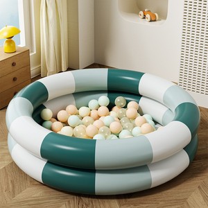 Piscine gonflable ronde en PVC épaissi Ugly Baba Retro pour enfants et nourrissons, usage domestique, design océanique - Product Image 4