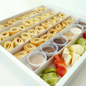 Boîtes en papier kraft écologiques à faible MOQ avec couvercle pour plats cuisinés à <span class=keywords><strong>emporter</strong></span>, desserts, déjeuners, <span class=keywords><strong>traiteur</strong></span>, emballage en matériaux recyclés, sushis - Product Image 3