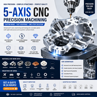 Usinage CNC de précision 5 axes OEM pour composants métalliques complexes, pièces aérospatiales, médicales et robotiques, service de fraisage CNC