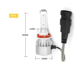 ไฟหน้ารถ LED อัตโนมัติ C6 H7 H4 H11 12V 36W 3800LM ใหม่รับประกัน2ปีสำหรับการติดตั้ง/อัปเกรด - Product Image 6