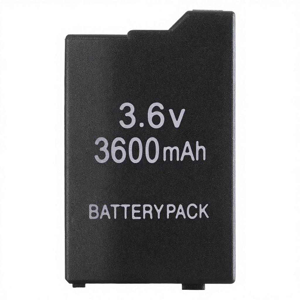 pour PSP1000 Pas de paquet 3600mah noir